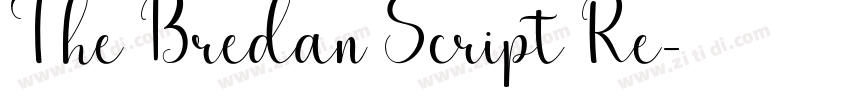 The Bredan Script Re字体转换